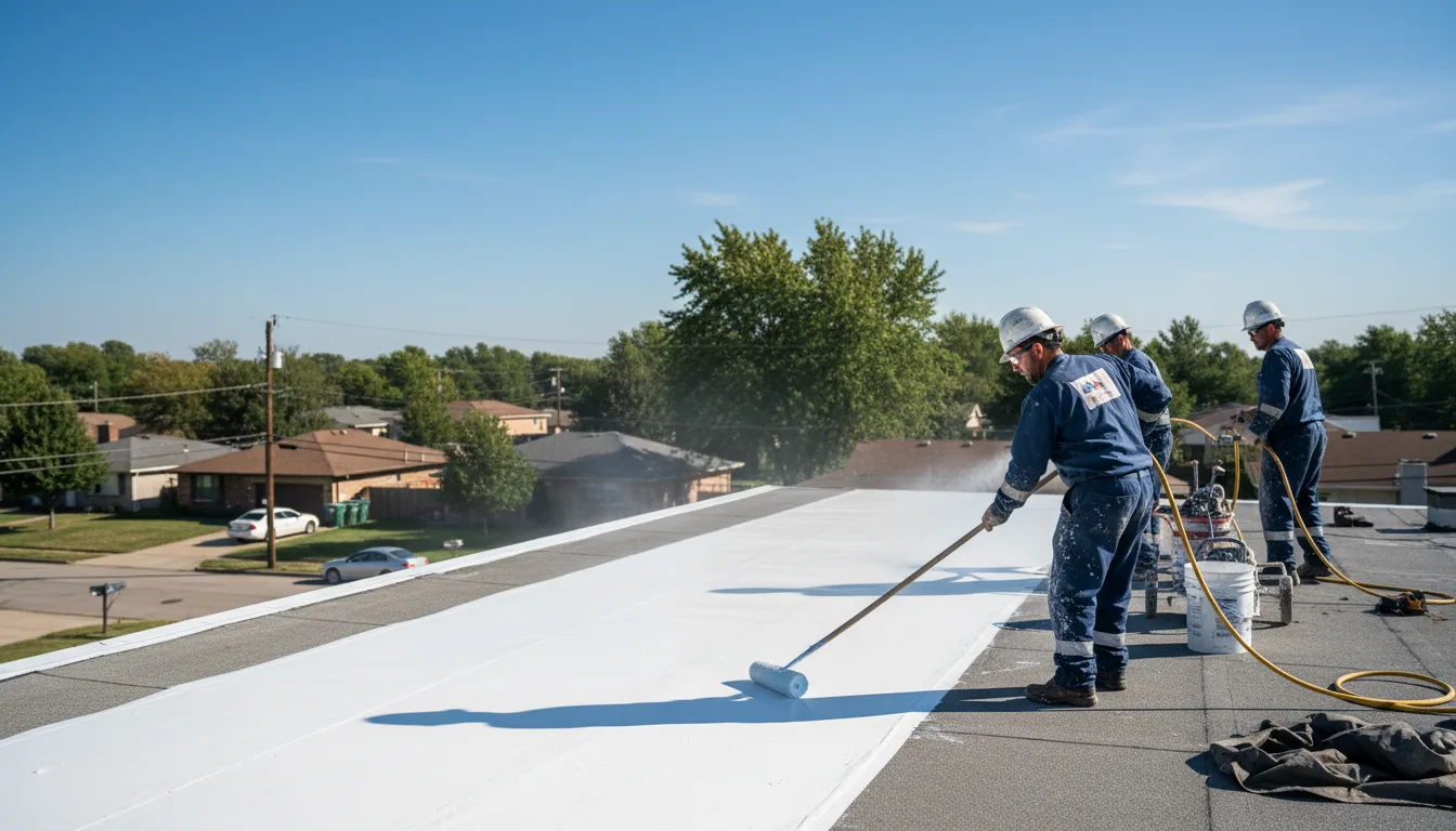 Commercial roof coating in Aurora, NY near me